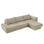 L-Shaped Modular Sofa With Double Layer Cushion