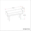 Anya - Ottoman Bench - Black