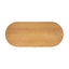 Jesse - Single Drawer Fluted Oval Console Desk - Honey Brown