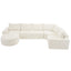 Modular Cloud Sectional Sofa Set, U-Shaped Upholstered Couch With Deep Seat