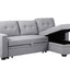 Upholstered Pull Out Sectional Sofa With Chaise