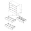 Beverly - 5 Piece Eastern King Bedroom Set - Walnut