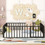 Metal Floor Bed Frame With Fence And Door