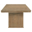 10 Piece Extension Dining Set With Upholstered Chairs And Matching Sideboard - Light Brown