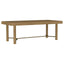 Benson - Extension Leaf Dining Table With Trestle Base - Sand