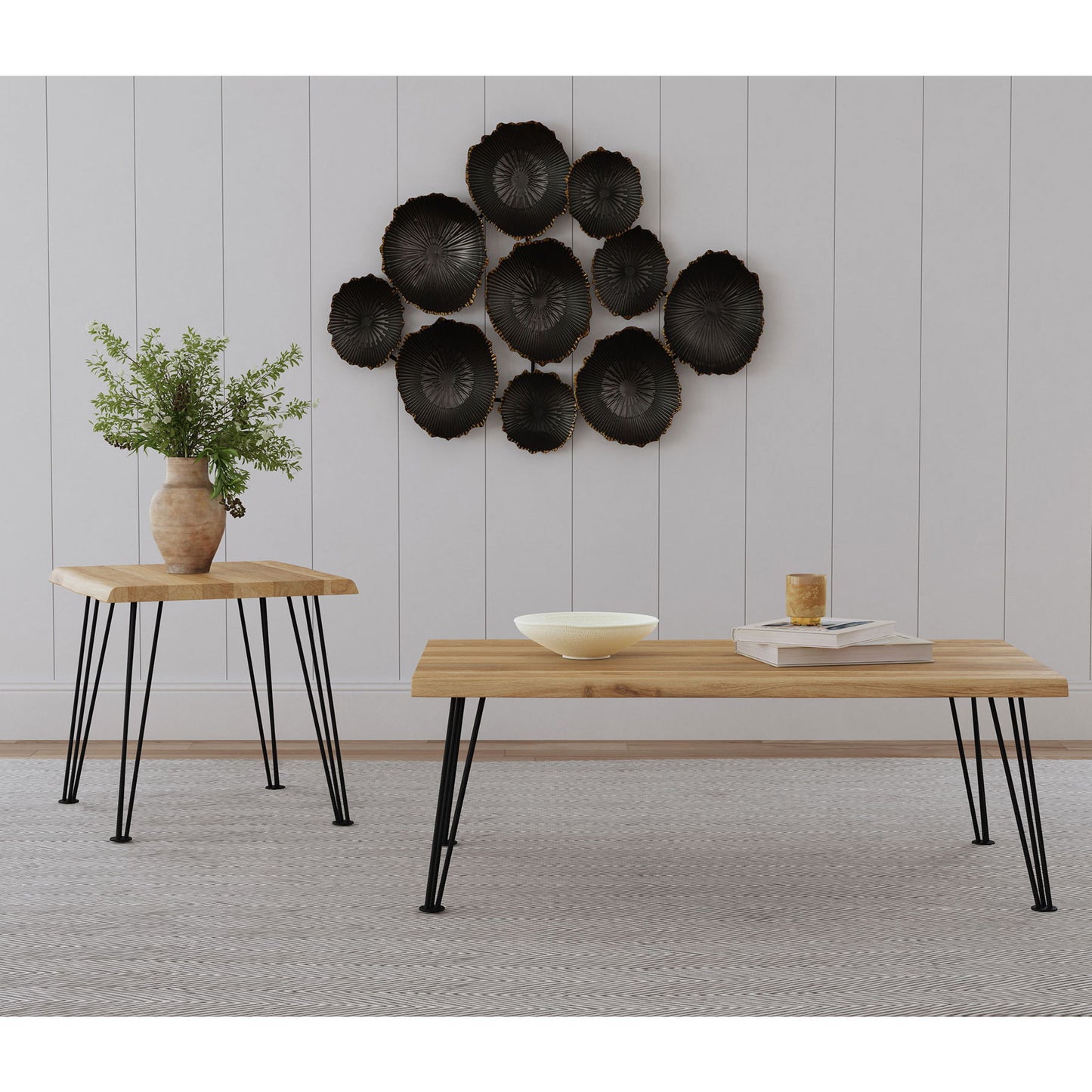 Hairpin - Leg End Table - Brown