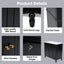 Bathroom Vanity With Sink, Freestanding Cabinet & Drawers
