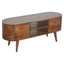 Solid Wood Rounded Entertainment Unit