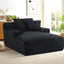 Cloudline - Oversized Chaise Lounge, Modern Comfy Couch With Full Foam Cushioning, Cozy Sleeper Sofabed