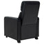 Warren - 3 Seater Home Theater With 2 Wedge Consoles Recliners - Black