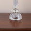 Karat - Contemporary Crystal Table Lamp (Set of 2) - Clear Crystal / Chrome / White Softback