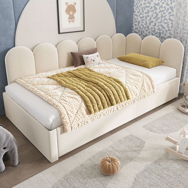 Upholstered Daybed With Pull-Out Bed