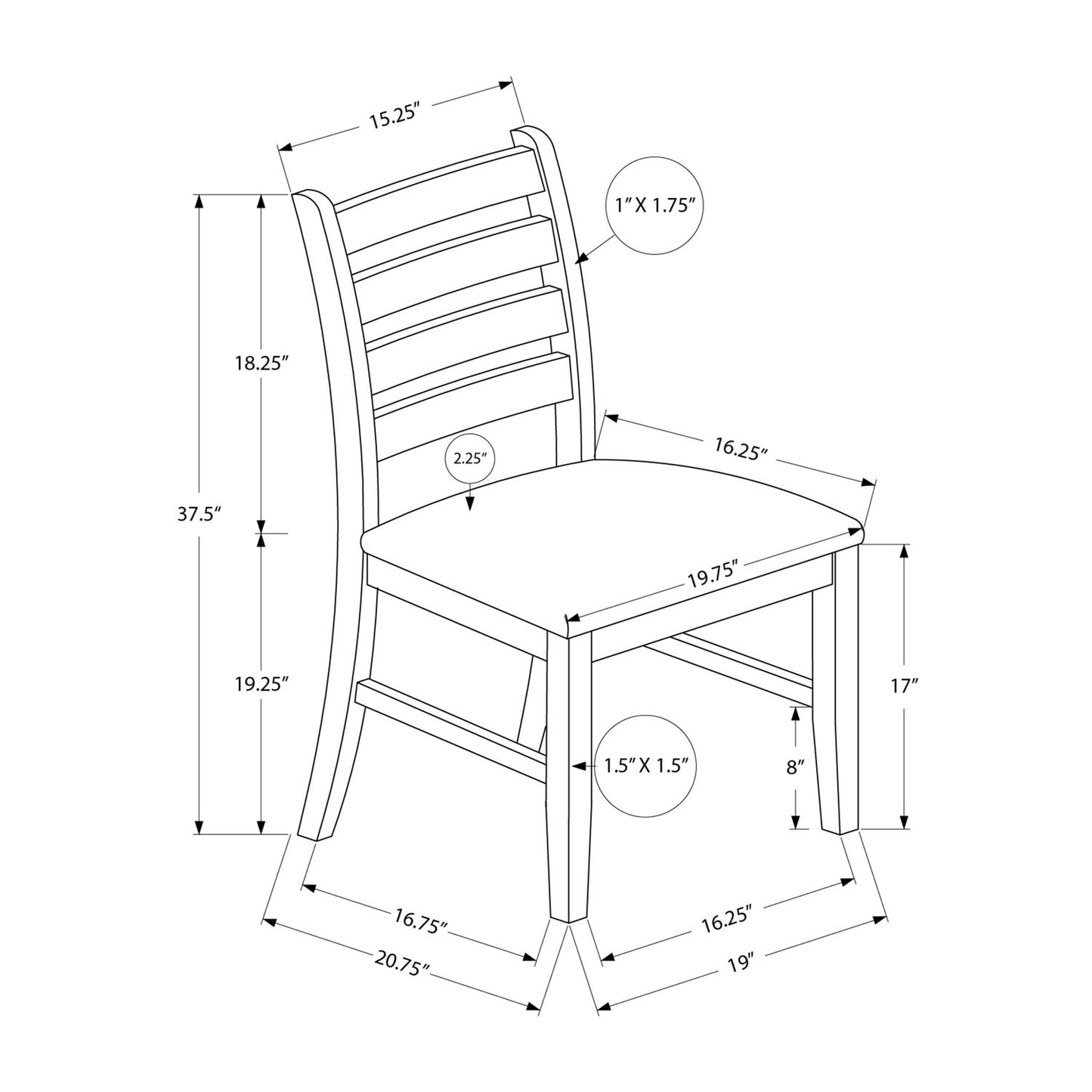 Transitional Dining Chair (Set of 2)