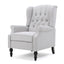 Armchair Recliner With Pushback Mechanism And Wingback Design