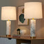 Marabella - Contemporary Marble Table Lamp (Set of 2) - Brass / White