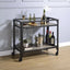 Jorgensen - Serving Cart - Rustic Oak / Charcoal