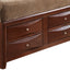 Modern Design Storage Bed With Bookcase Headboard