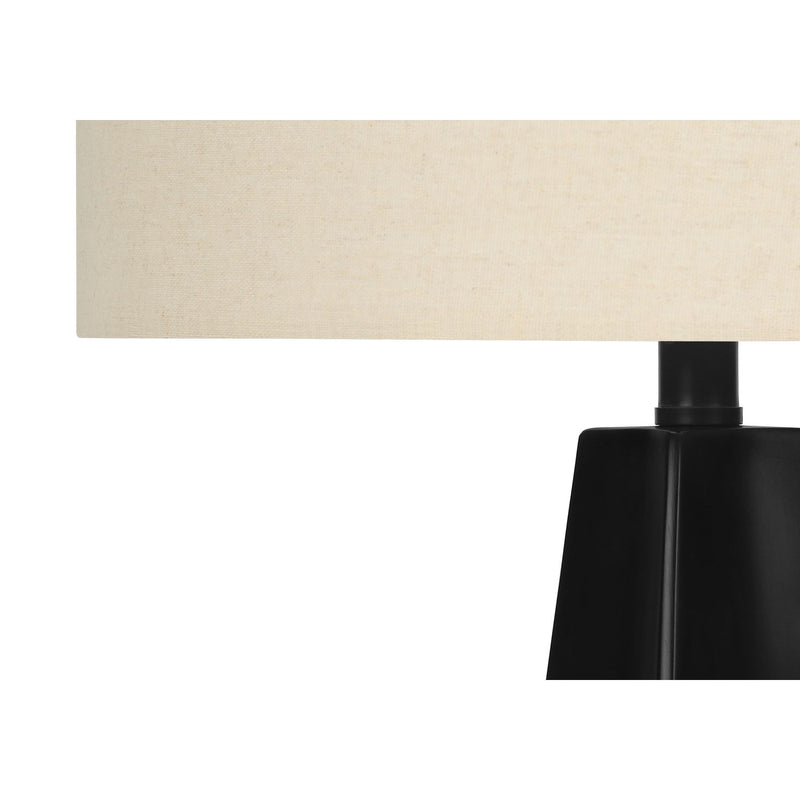 Iluminación, Lámpara de mesa, Resina, Moderna - Negra