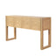 Geometric Carved Console Table With 3 Soft Close Drawers