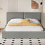 Upholstered Platform Bed, Grounded Bed With Solid Frame