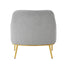 Modern Elegance Accent Chair With Curved Backrest