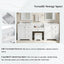 Double Sink Bathroom Vanity With Countertop, 2 Ceramic Sinks, 6 Drawers, Soft Close Design