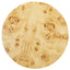 Nebula - Round Pillar Leg Coffee Table - Warm Natural Brown Burl