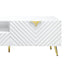Gaines - High Gloss TV Stand - White