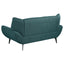 Logan - Flared Arm Loveseat Lounge Sofa - Teal Blue