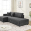 Jessica - Lamb Wool Sectional Sofa With Chaise