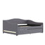 Upholstered Daybed With Light And Trundle