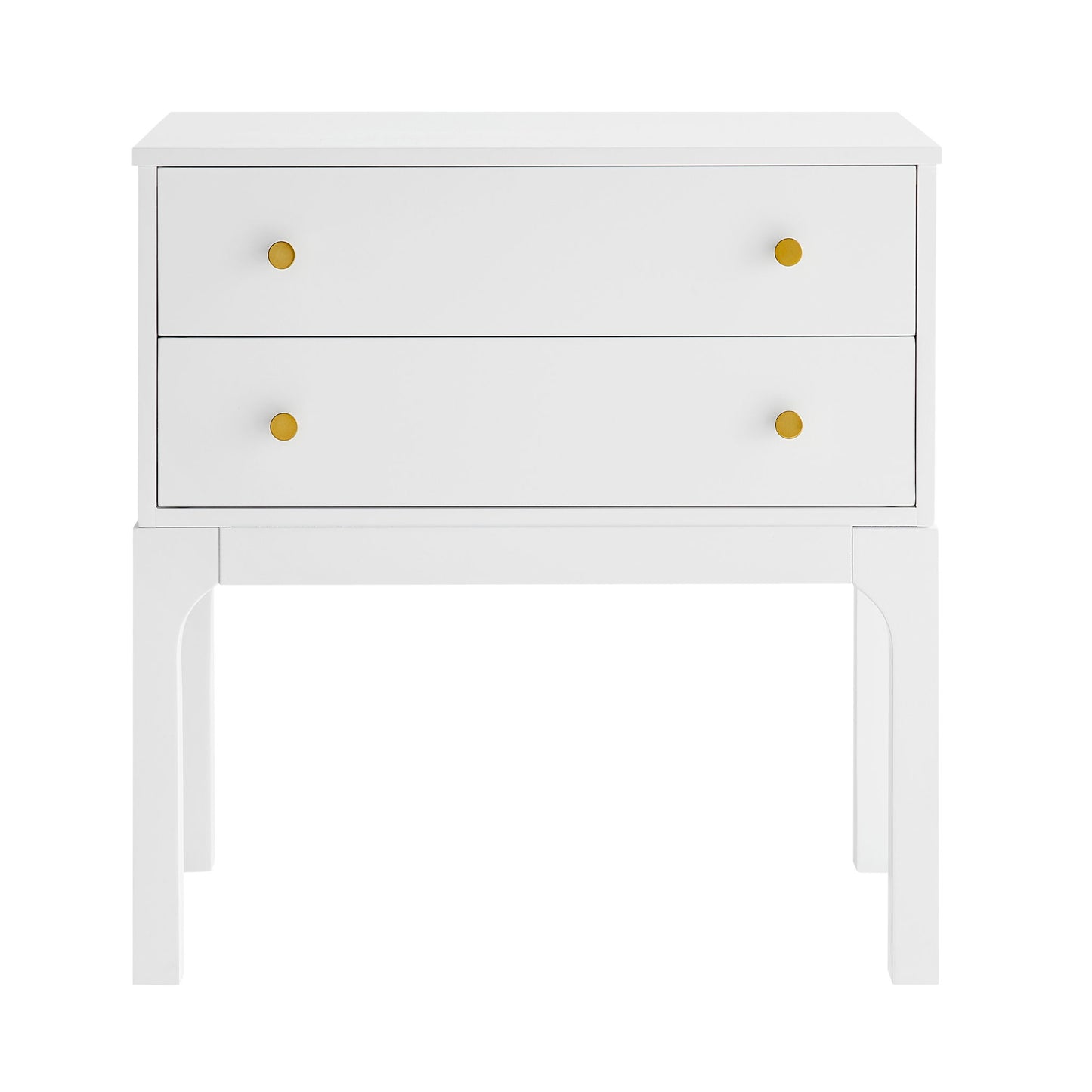 Alonso - 2 Drawer Nightstand - White