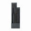 Outdoor Water Fountain With Cascading Waterfall And LED Lighting - Black