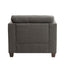 Laurissa - Chair With 3 Pillows - Light Charcoal