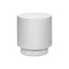 Round Accent Table, Indoor Outdoor - White