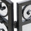 Mariella - Traditional Floral Iron Fireplace Screen With Ornate Design
