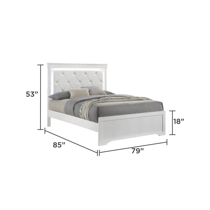 Blaze - Modern Bedroom Set With LED Headboard