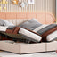 Upholstered Platform Bed With A Hydraulic Storage System