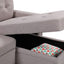 Ashlyn - Reversible Sleeper Sectional Sofa With Storage Chaise, USB Charging Ports And Pocket