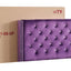 Upholstered Nailhead Trim Chic Bed
