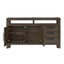 Side Server With Glass Inlay - Dark Oak