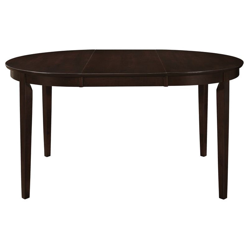 Gabriel - Oval 7 Piece Dining Set With Chairs - Cappuccino