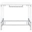 Tonneson - Bar Table With Trestle Base And Wine Storage - White