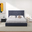 Donald - Mid-Century Modern Upholstered Platform Bed