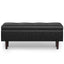 Shay - Large Square Coffee Table Storage Ottoman Mid-Century Style