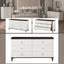 Carena - Dresser With Jewerly Tray - White / Walnut