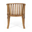 Outdoor Wooden Dining Chairs With Cushions (Set of 2)