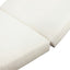 Premium Acacia Wood Lounge Chaise Set With Water Resistant Cushions, Adjustable Recline - Cream / Teak