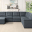 Isla - Fabric Sectional Sofa With Ottoman
