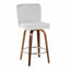 Henry - Contemporary Fixed Height Counter Stool With Swivel With Round Footrest (Set of 2)